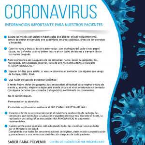 Coronavirus-INFORMACION PACIENTES